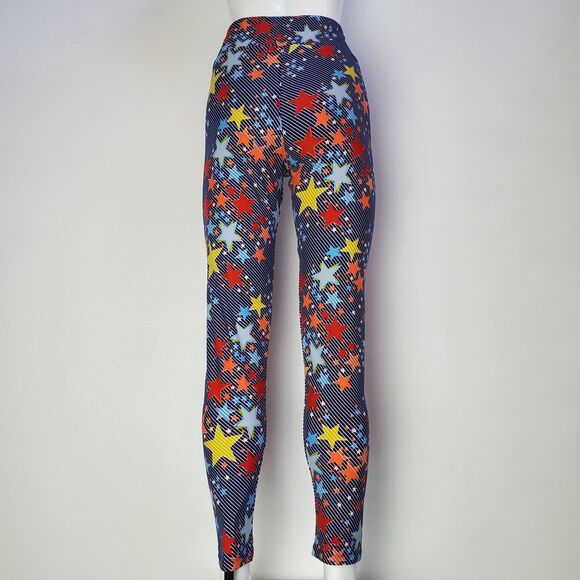NEW LuLaRoe Navy Star Leggings - Picture 3 of 9
